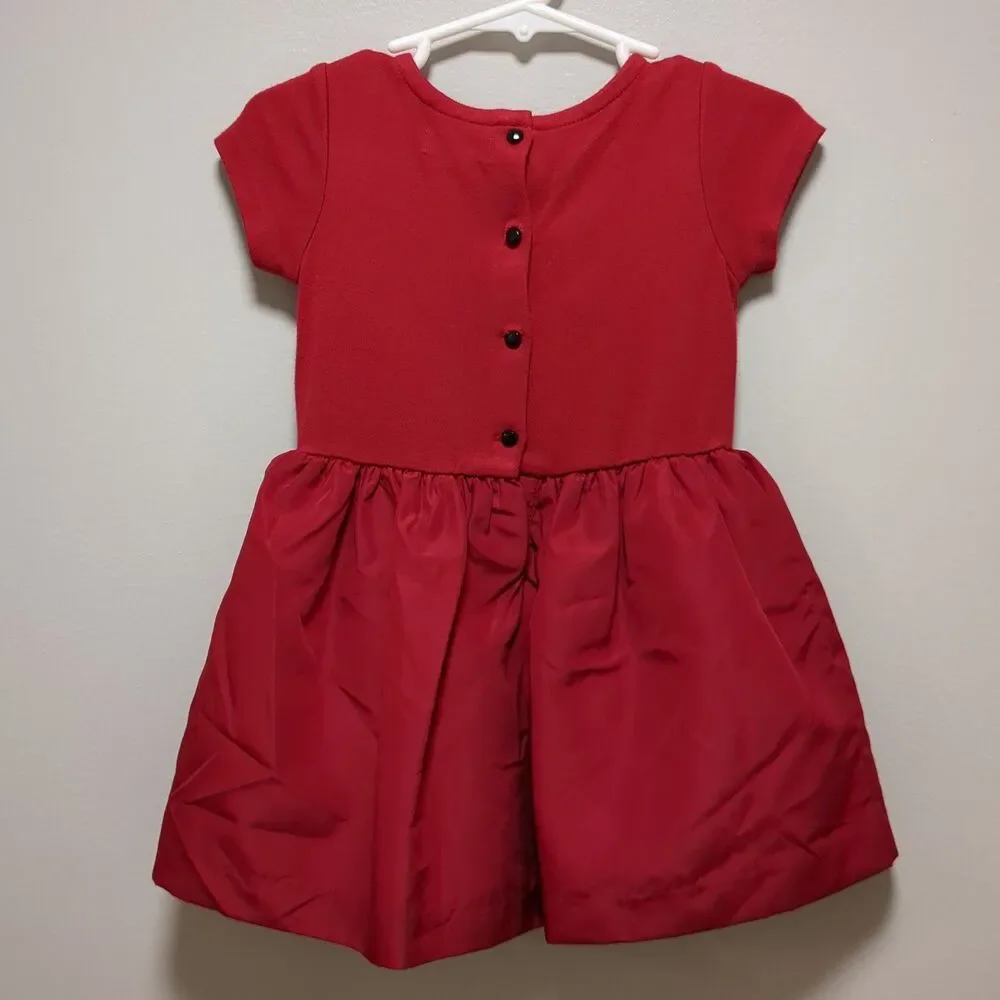 Ralph Lauren Red Dress With Diaper Cover - Baby Girls Size 9 Months